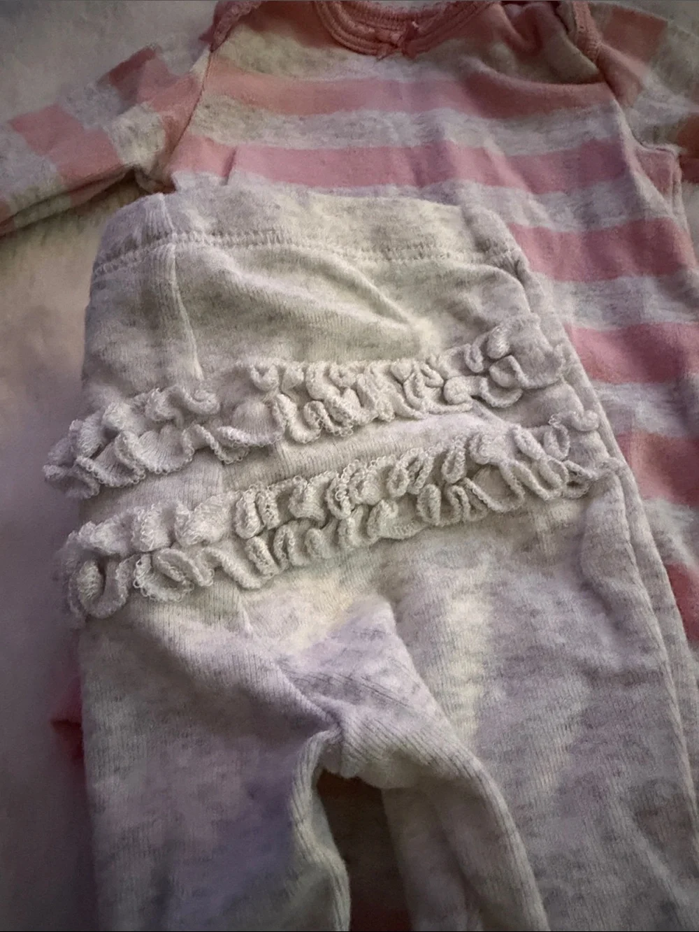 Carter's Pink & Gray Stripe Onesie Set  & Yellow Floral & Mommy’s Sweetheart Set